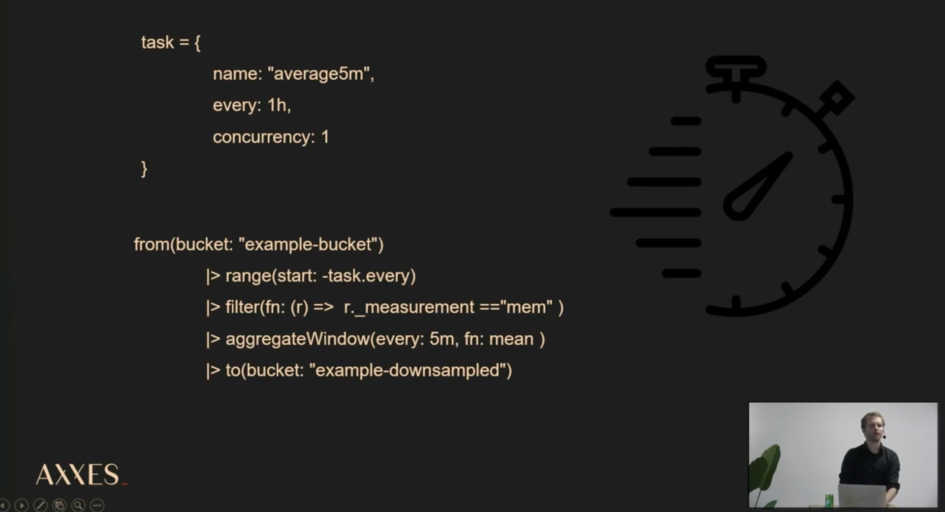 Screenshot influx DB video 2