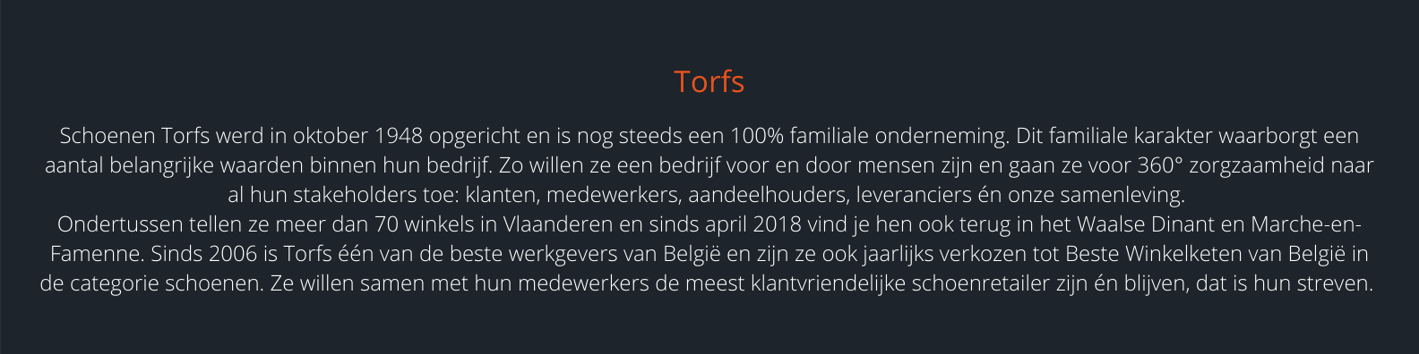 Torfs Client info