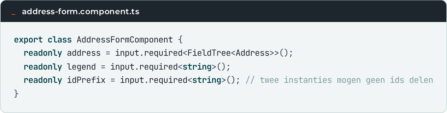 03 address form component