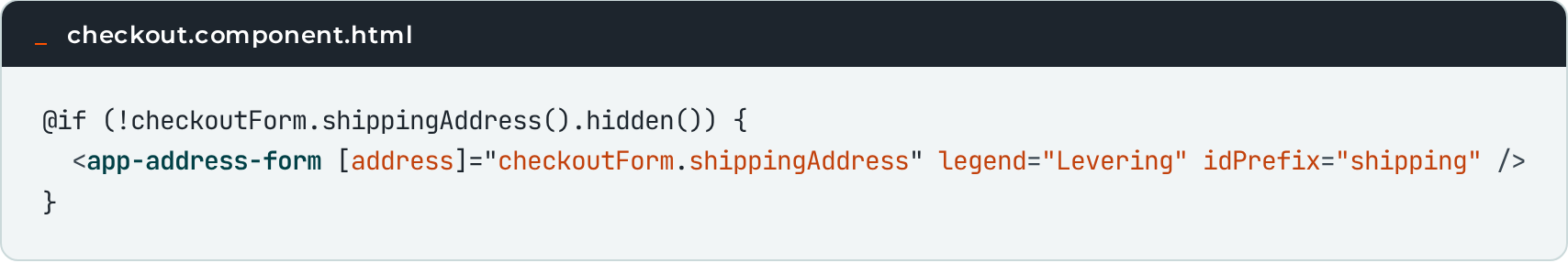 07 checkout template hidden